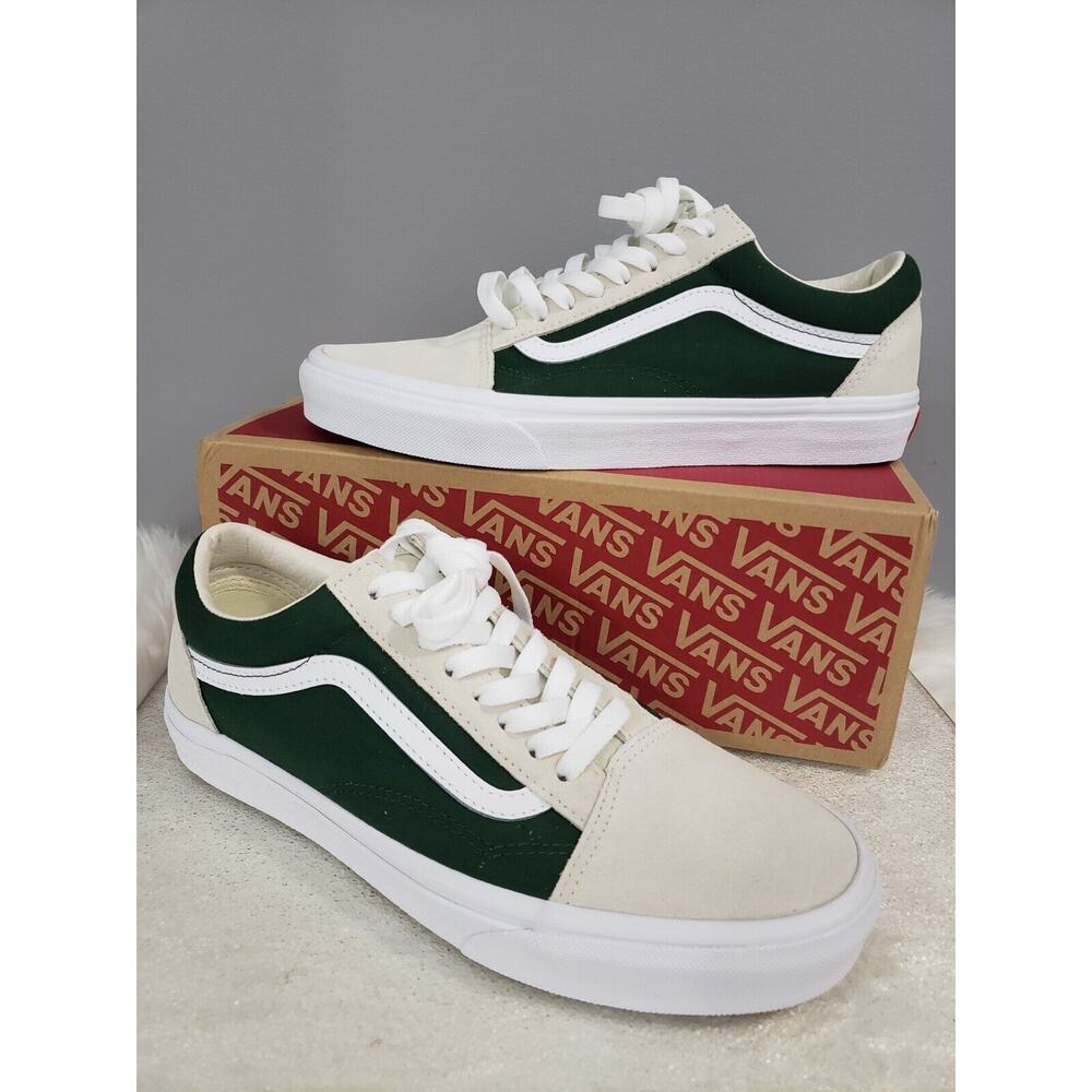 NEW VANS U OLD SKOOL Sneakers‎ Mountain View Taupe Beige Green Canvas Men's 8.5